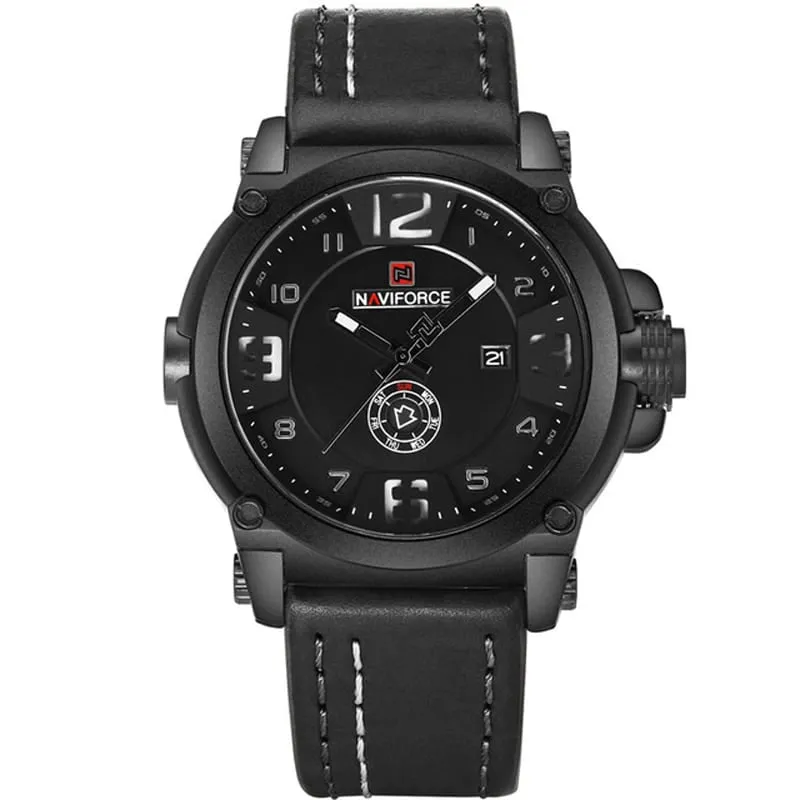 Luxury Sport Leather Strap Quartz Watch