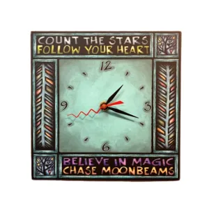 Macone Clay: Believe in Magic Square Clock