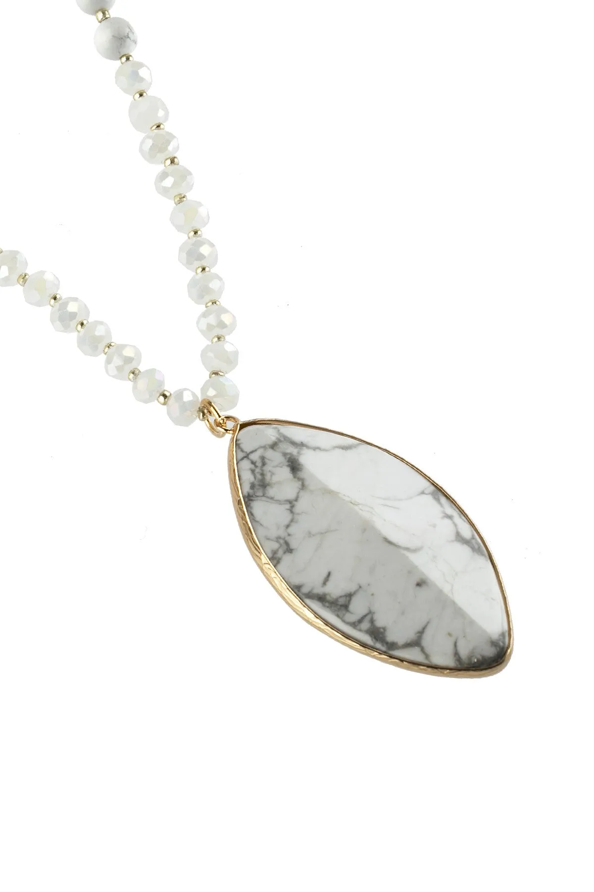MARQUISE STONE PENDANT NECKLACE