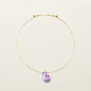 Maruja Shell Bead Lavender Chalcedony