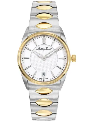 Mathey-Tissot Swiss Made Anaconda Collection 32 MM  White Dial Analog Womens Watch - D791BI