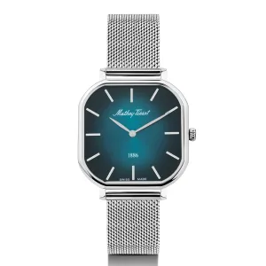 Mathey-Tissot Swiss Made Monsoon Square Quartz Green Dial Ladies Watch - D7917AV