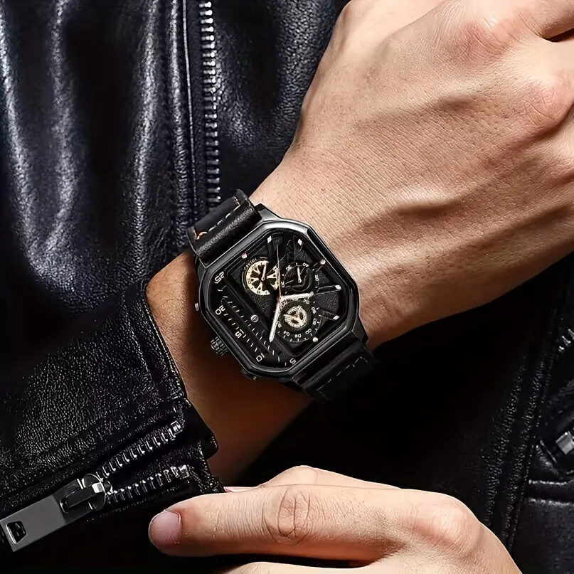 Mecha Style Sporty Mens Watch