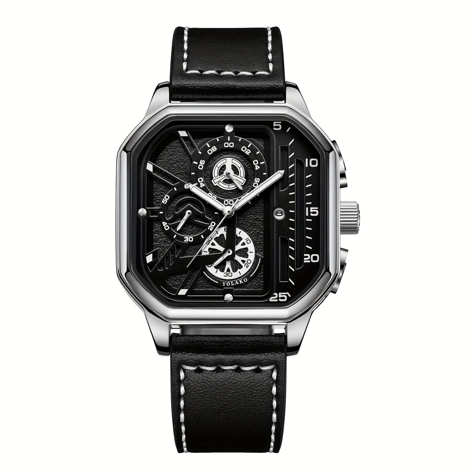 Mecha Style Sporty Mens Watch