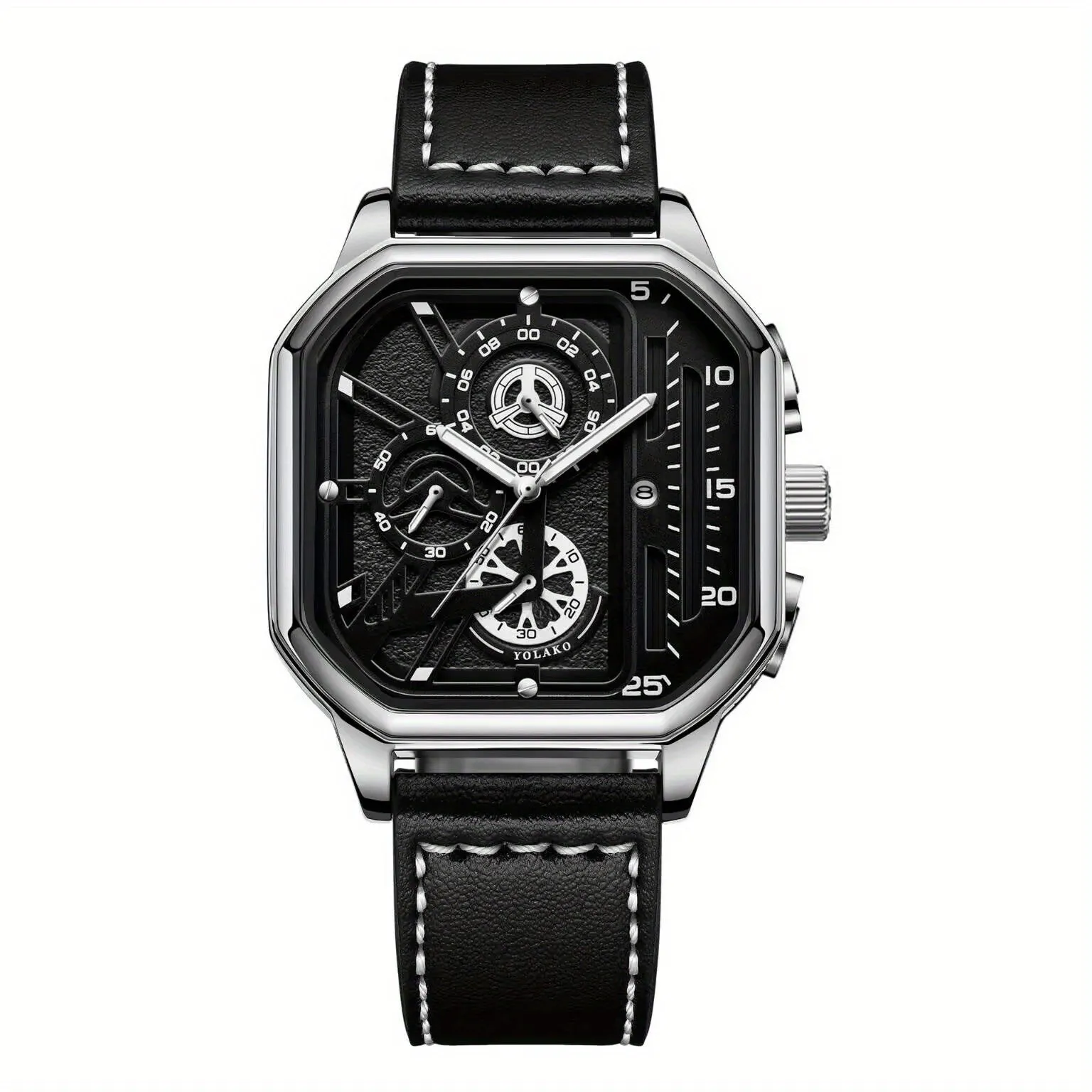 Mecha Style Sporty Mens Watch