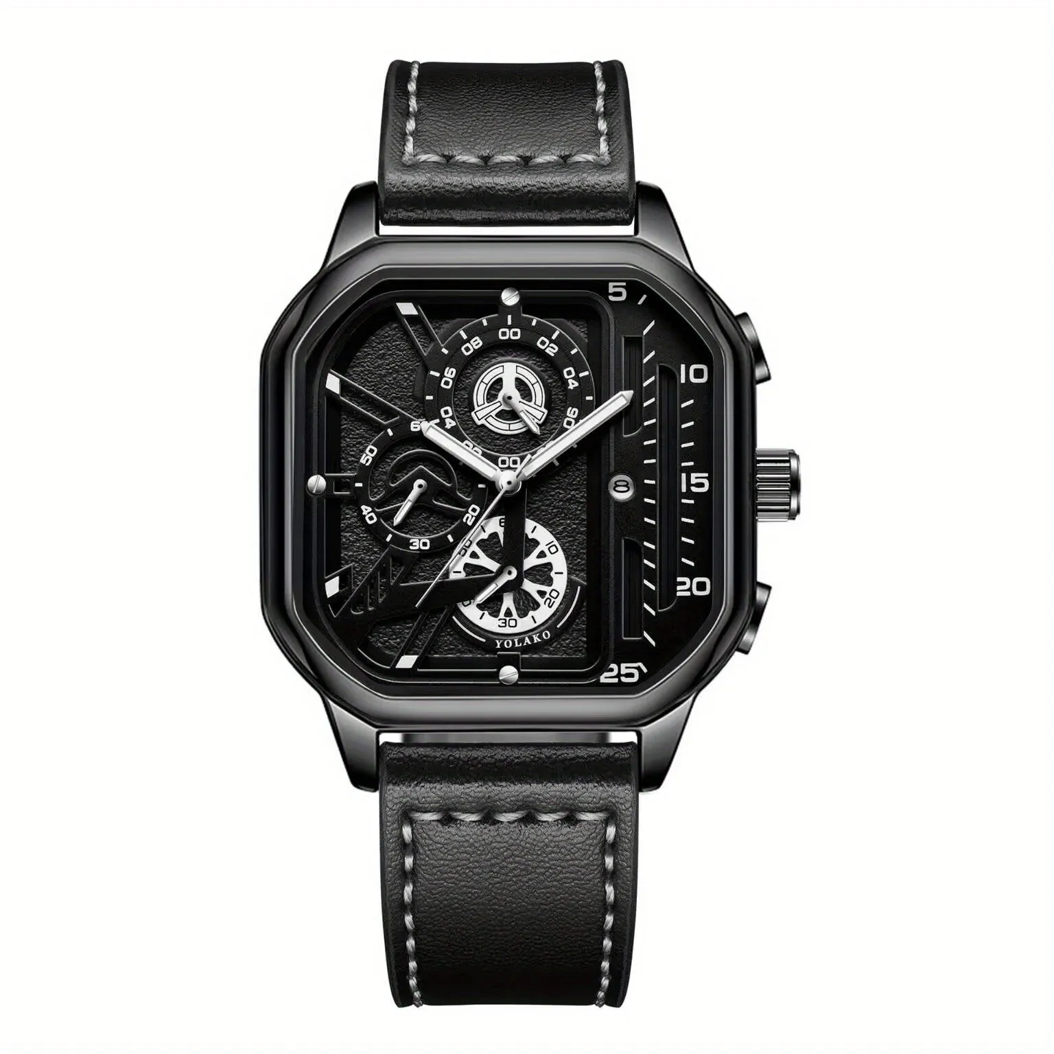 Mecha Style Sporty Mens Watch