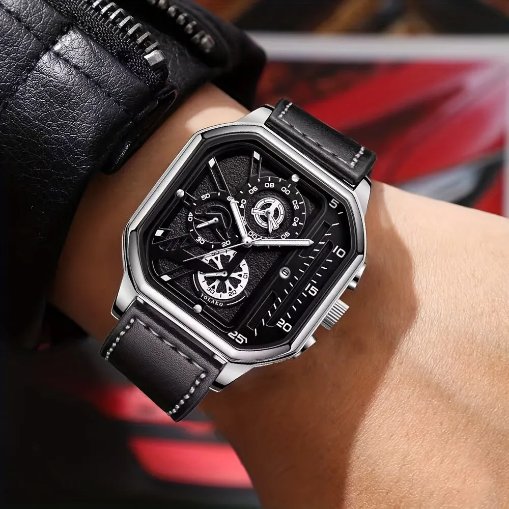 Mecha Style Sporty Mens Watch