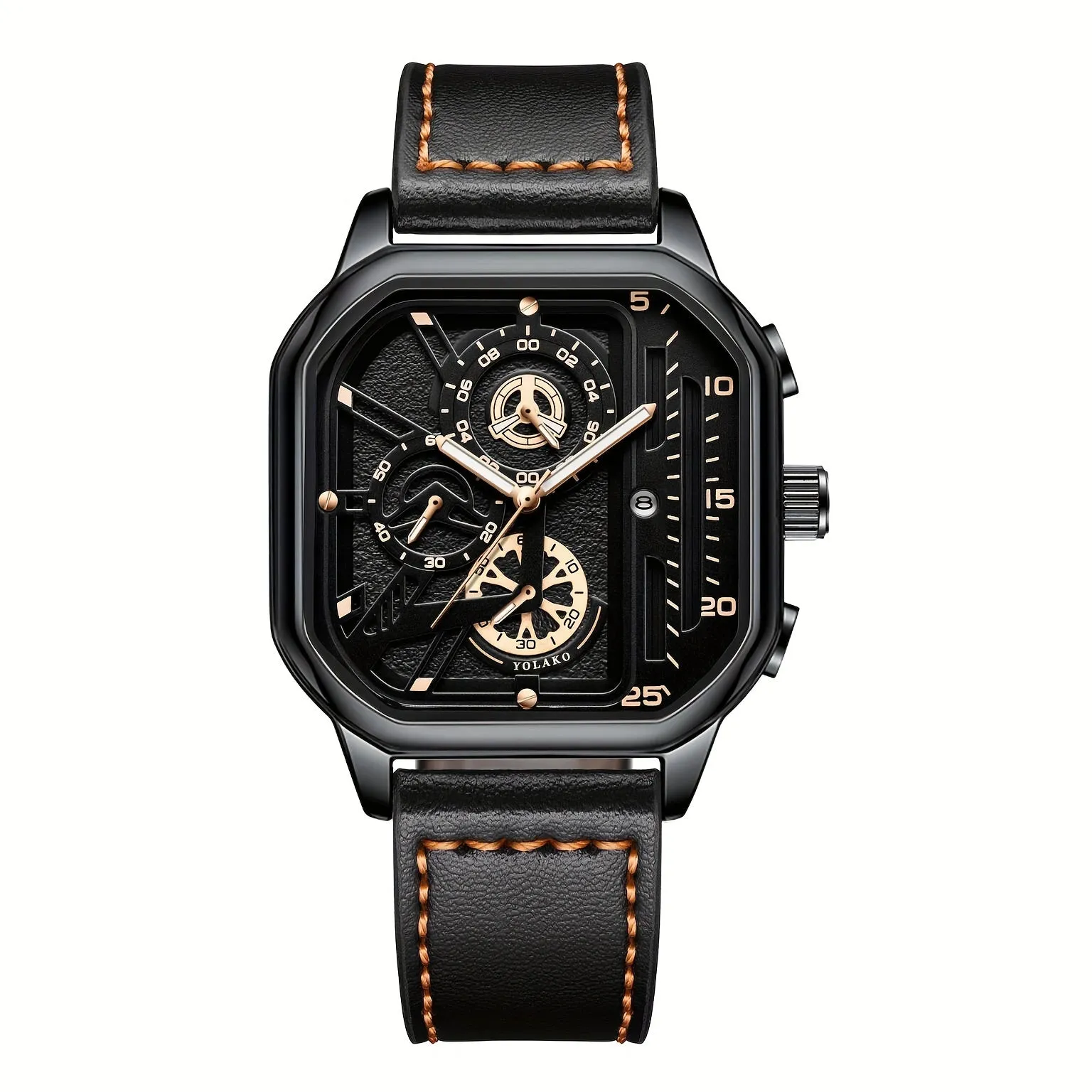 Mecha Style Sporty Mens Watch