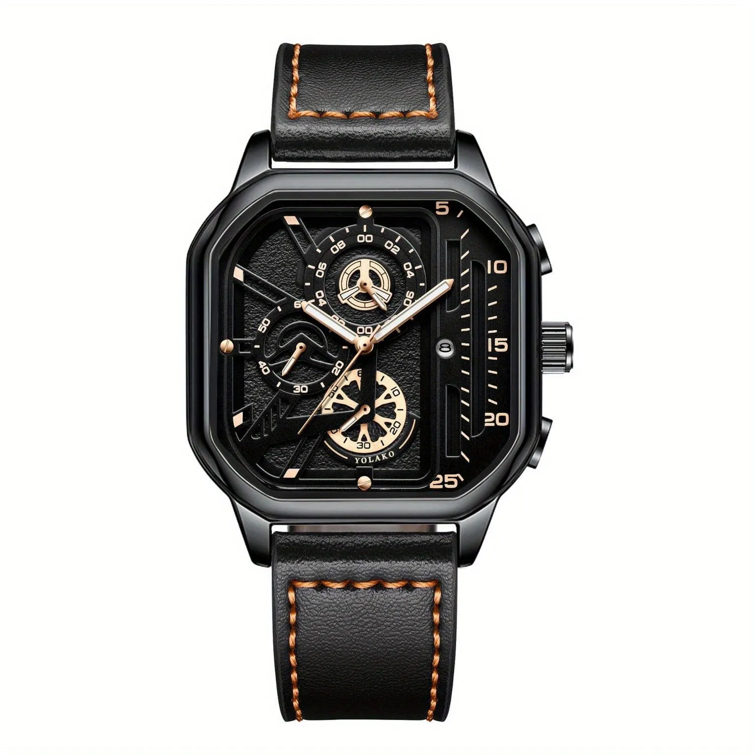 Mecha Style Sporty Mens Watch
