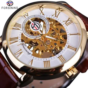 Mechanical Skeleton Dress Watch In 9 Colors