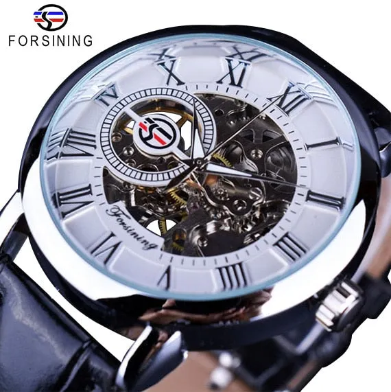 Mechanical Skeleton Dress Watch In 9 Colors