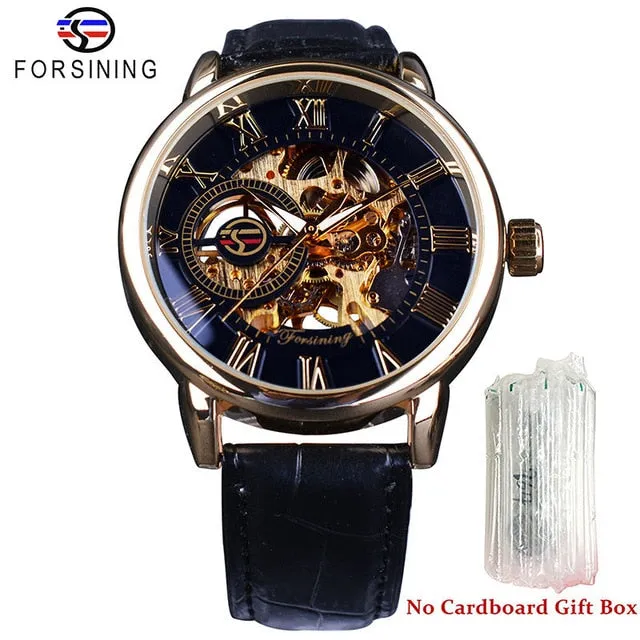 Mechanical Skeleton Dress Watch In 9 Colors