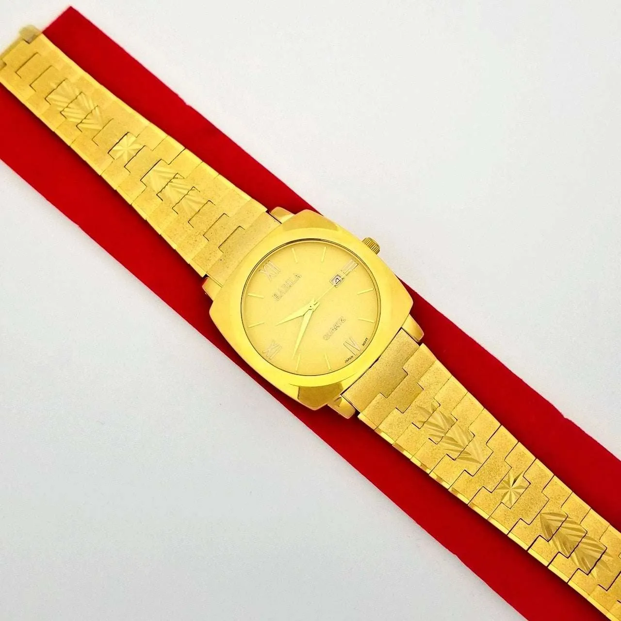 Men Women 18k Gold Quartz Watches No Fading Electroplating Watch