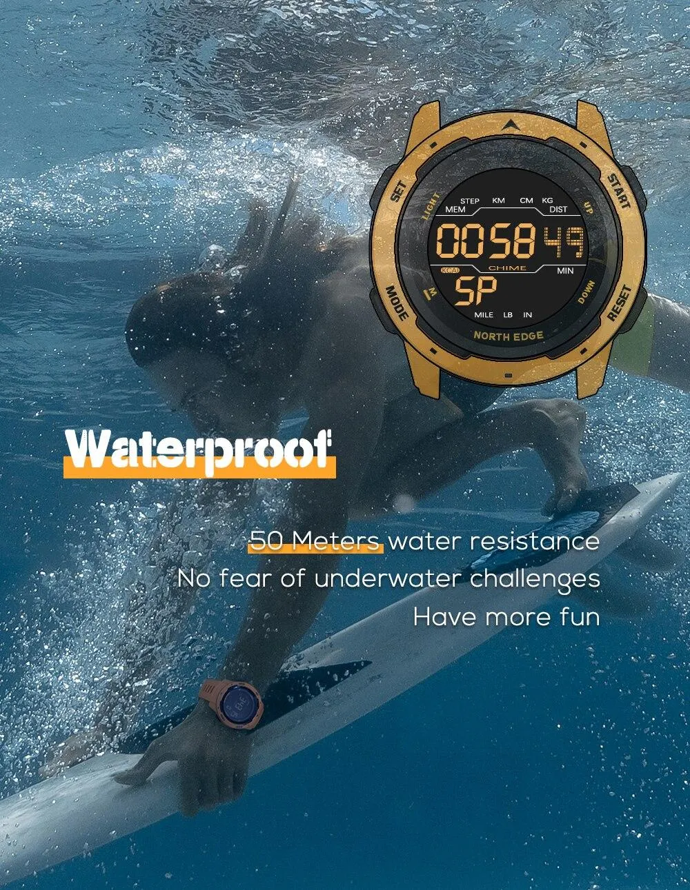 Men's Light Weight Sports Watch