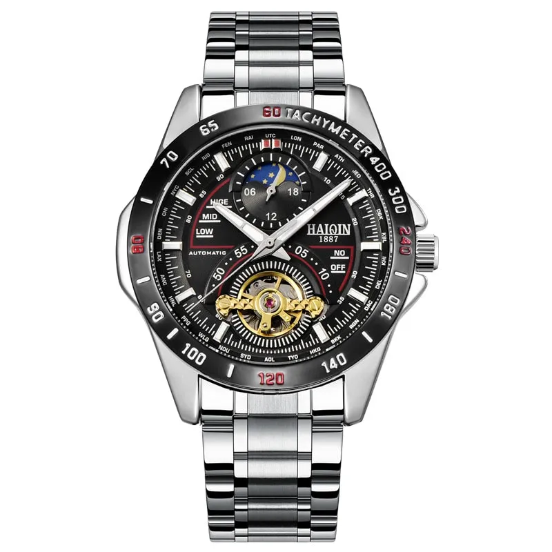 Men's Watch with Leather Band
