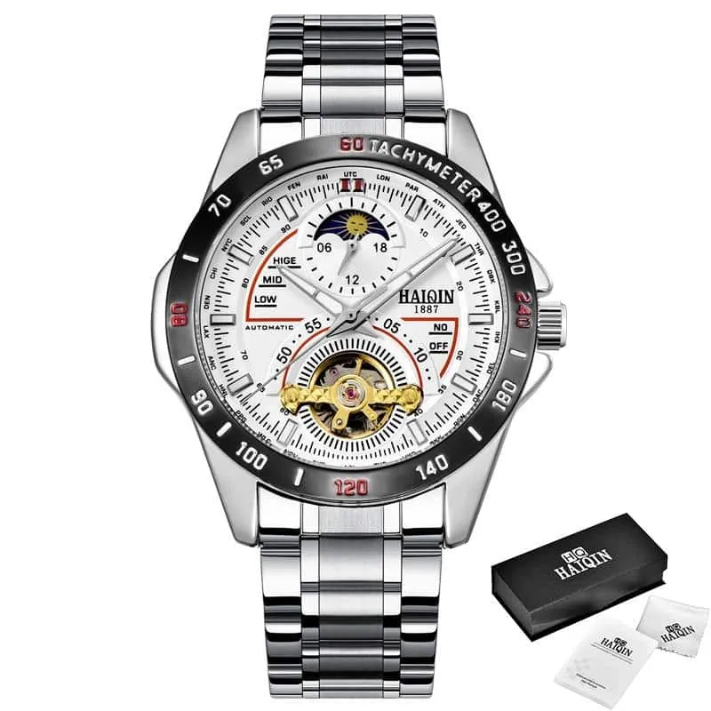 Men's Watch with Leather Band