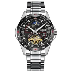 Men's Watch with Leather Band