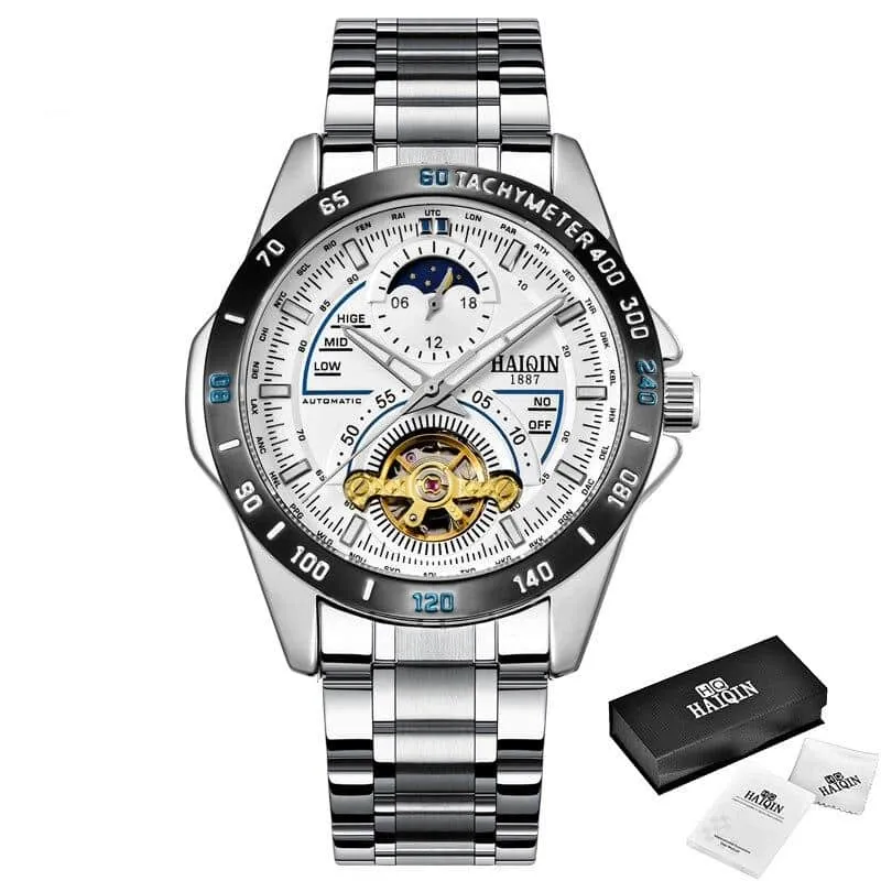 Men's Watch with Leather Band