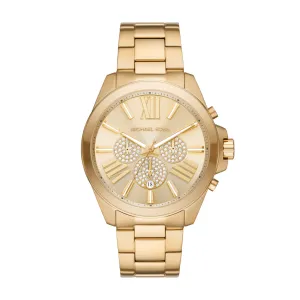 Michael Kors Analog Men's Watch Gold Plated Metal Bracelet - MK8928