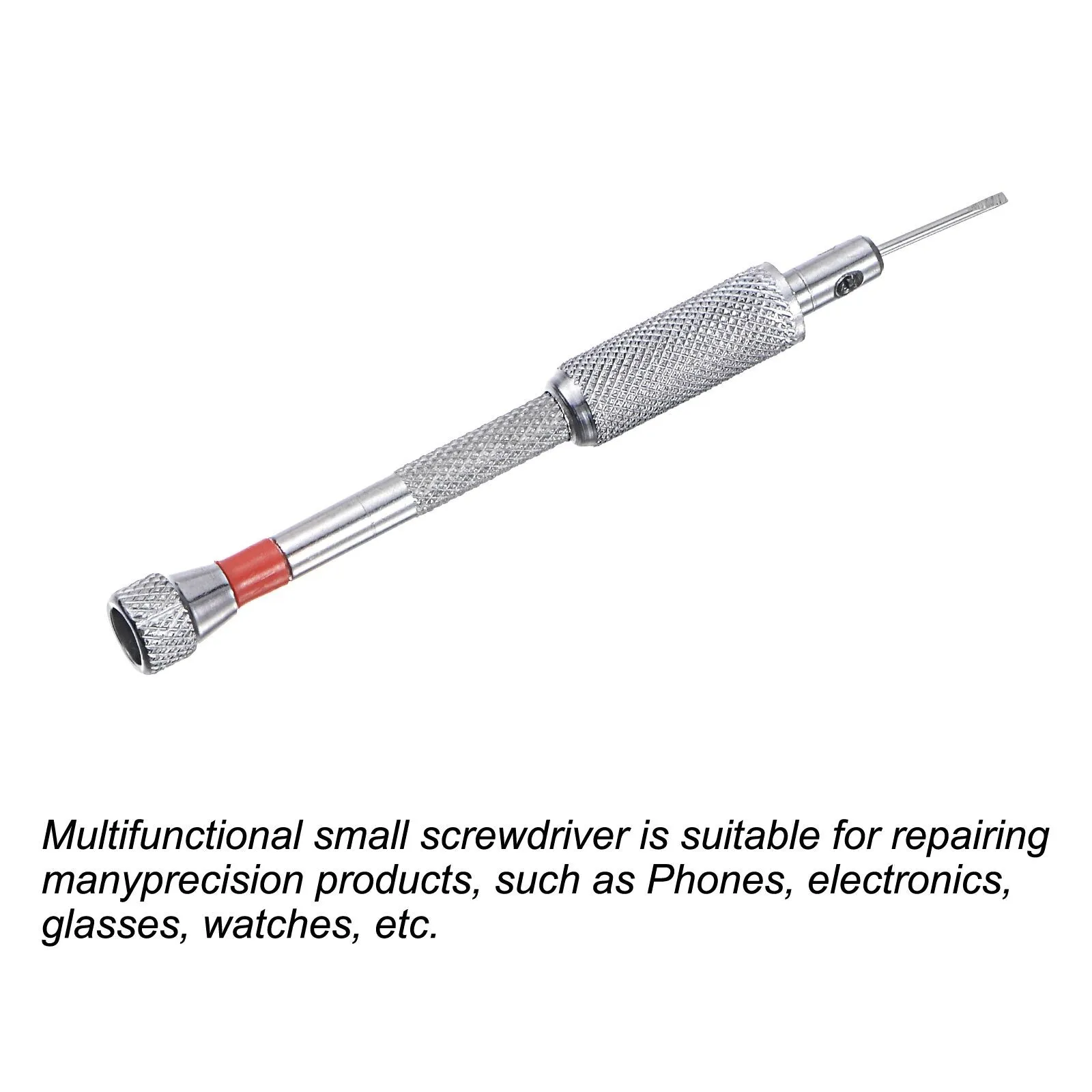 Micro Precision Screwdriver, 1.2mm Flat Head for Electronics Repair - Red
