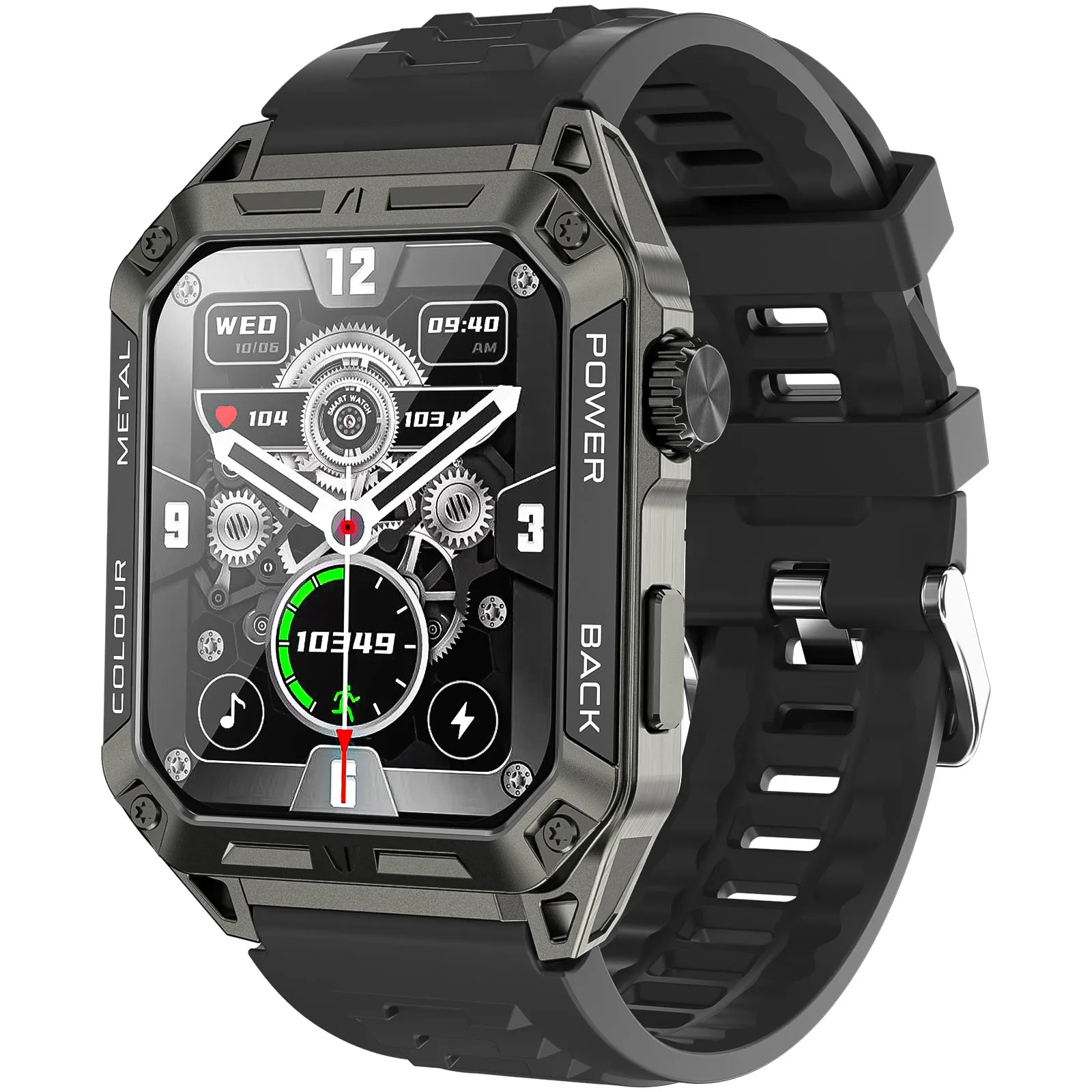 Military Smart Watch for Men 1.91'' Big Screen (Make/Answer Call) Rugged Fitness Tracker 100  Sports Modes Activity Tracker with Heart Rate SpO2 Sleep Monitor Tactical Smartwatch for iPhone Android