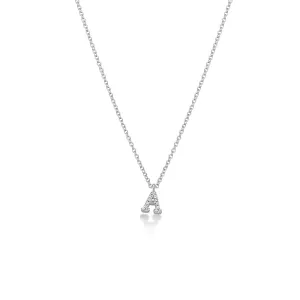 Mini Diamond Initial Necklace