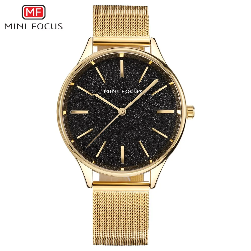 MINI FOCUS Brand Luxury Women Watches Ladies Fashion Simple Quartz Watch Waterproof Stainless Steel Wrist Watchs For Woman Clock
