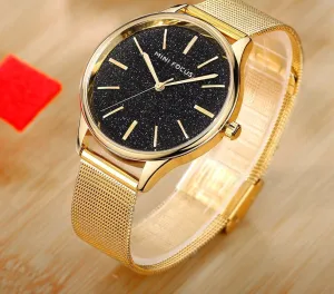 MINI FOCUS Brand Luxury Women Watches Ladies Fashion Simple Quartz Watch Waterproof Stainless Steel Wrist Watchs For Woman Clock