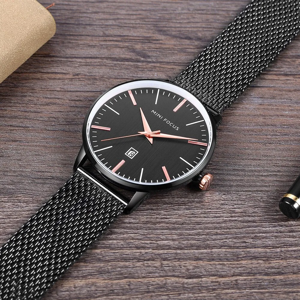 MINI FOCUS Men&#39;s Watch Casual Fashion Sports Men Quartz Watches Multifunction Chronograph Wristwatches Relogio Masculino
