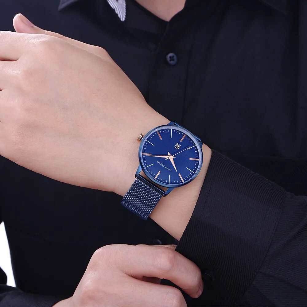 MINI FOCUS Men&#39;s Watch Casual Fashion Sports Men Quartz Watches Multifunction Chronograph Wristwatches Relogio Masculino