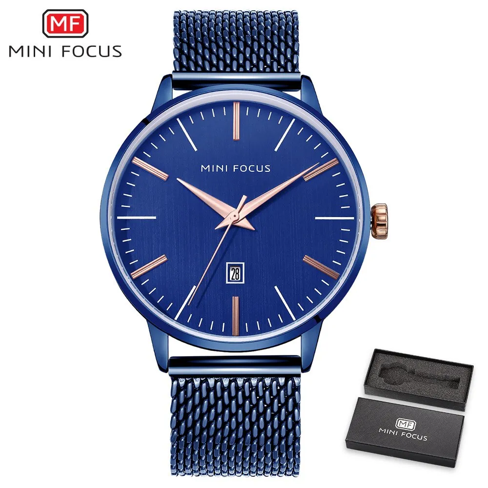 MINI FOCUS Men&#39;s Watch Casual Fashion Sports Men Quartz Watches Multifunction Chronograph Wristwatches Relogio Masculino