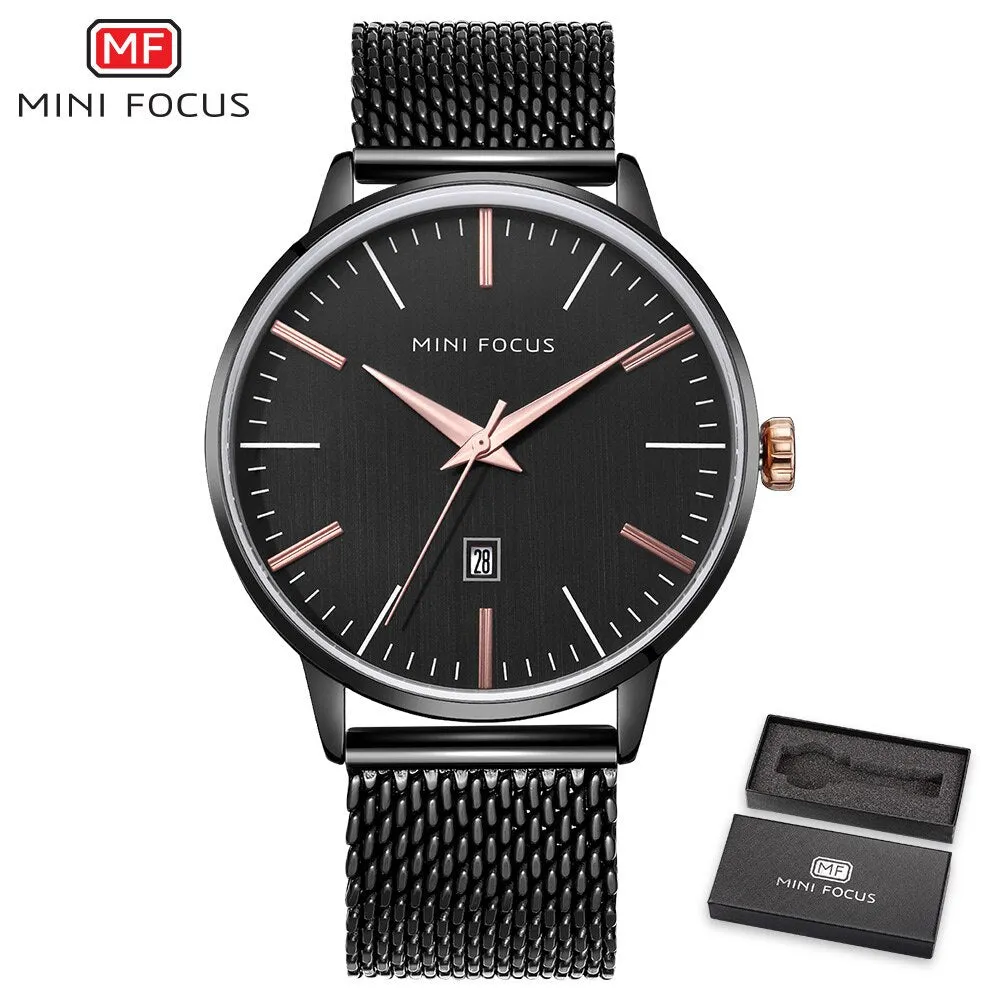 MINI FOCUS Men&#39;s Watch Casual Fashion Sports Men Quartz Watches Multifunction Chronograph Wristwatches Relogio Masculino