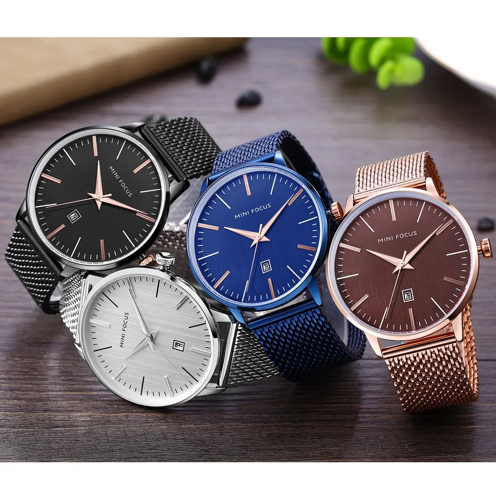 MINI FOCUS Men&#39;s Watch Casual Fashion Sports Men Quartz Watches Multifunction Chronograph Wristwatches Relogio Masculino