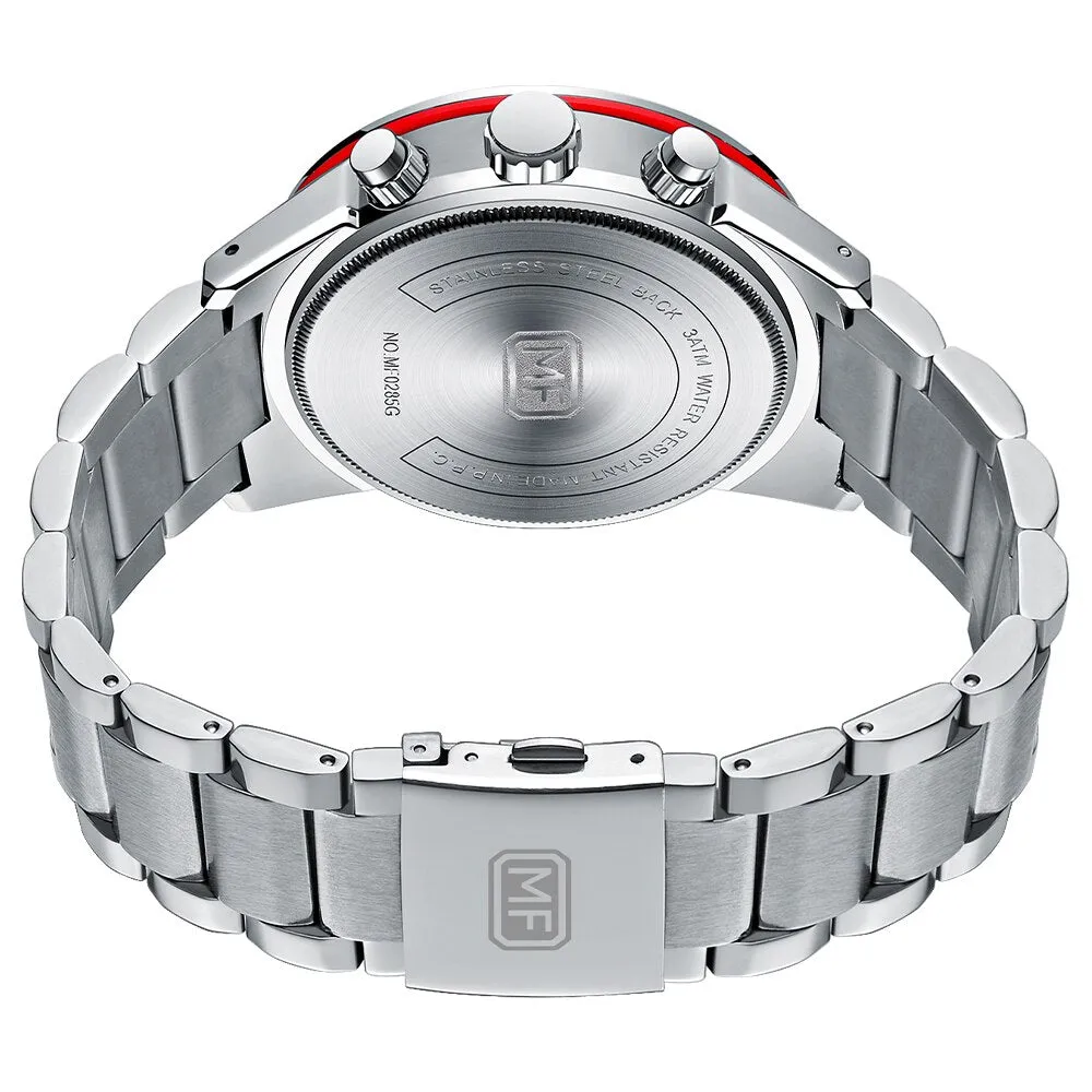 MINI FOCUS New Top Brand Luxury Fashion Men Watches Stainless Steel Sports Chronograph Quartz Watch Waterproof Relogio Masculino