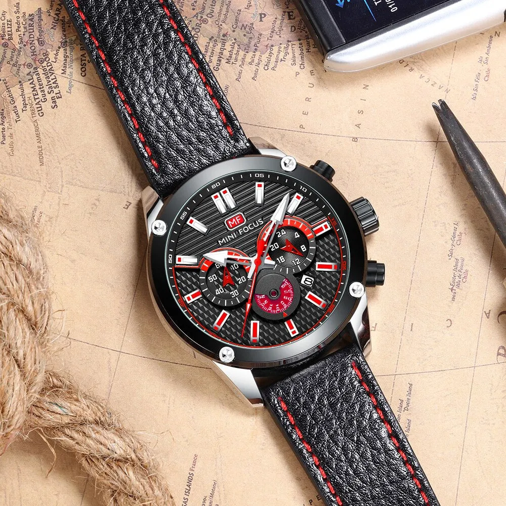 MINI FOCUS Watch Men Top Fashion Casual Chronograph Quartz Sports Watches Military Army Male Wristwatch Clock Relogio Masculino