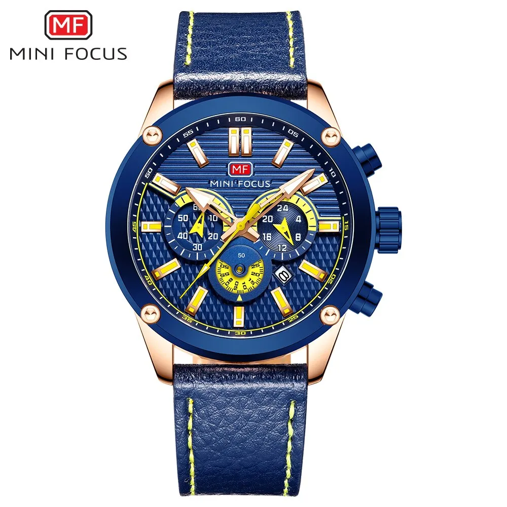 MINI FOCUS Watch Men Top Fashion Casual Chronograph Quartz Sports Watches Military Army Male Wristwatch Clock Relogio Masculino