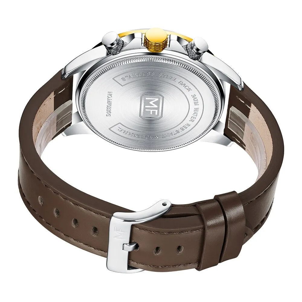 MINI FOCUS  Watches Men Top Brand Luxury Sports Casual Watch Military Leather Quartz Wristwatch Wateproof Male Clock Chronograph