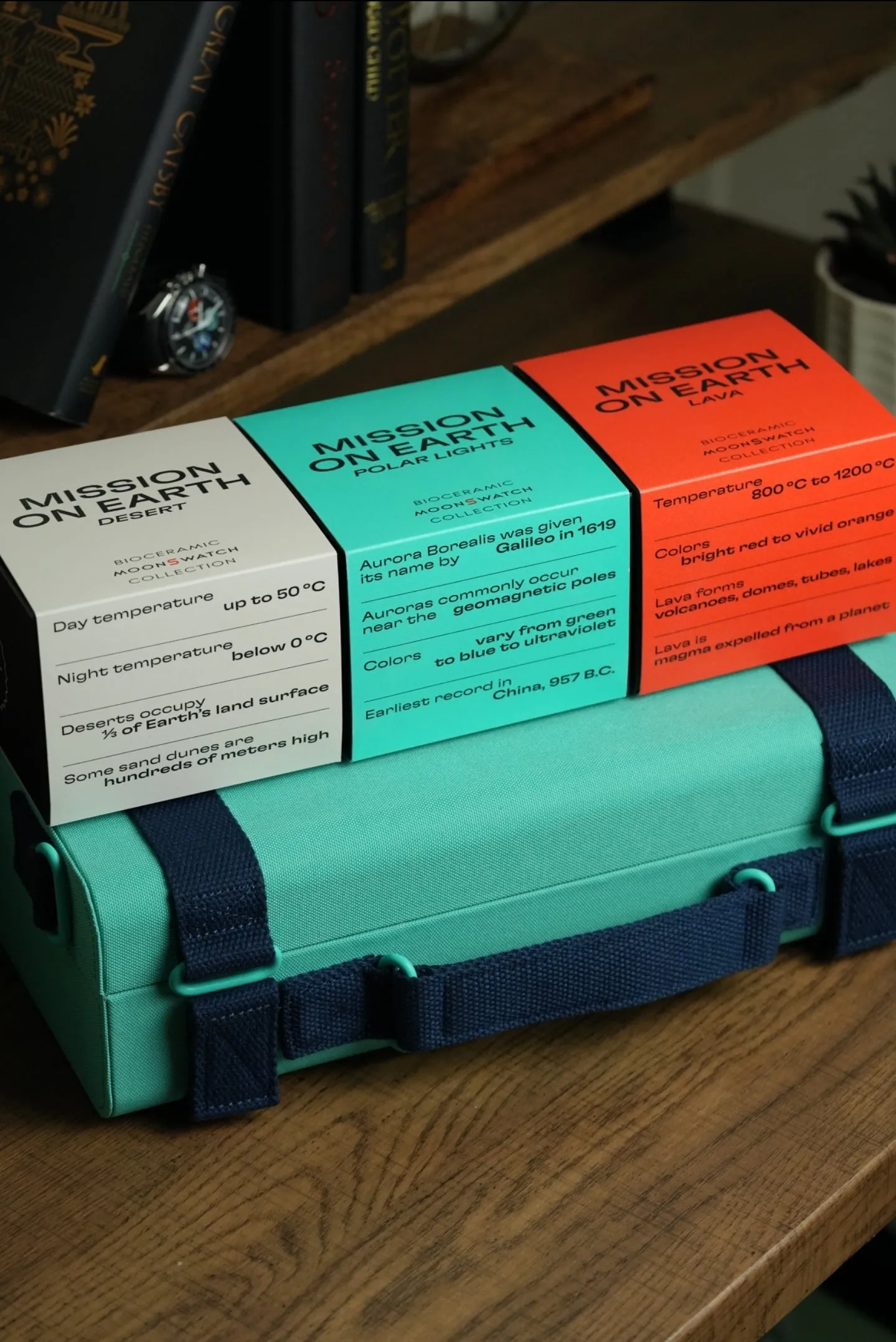 Mission On Earth MoonSwatch Flight Case Green