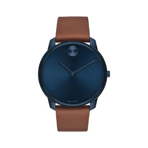 Movado Bold Men's Watch Blue Tone Case Quartz