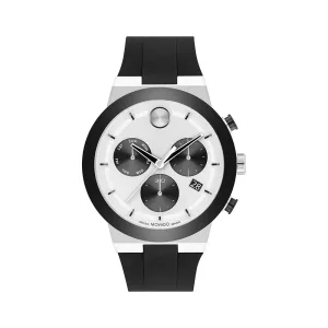 Movado Bold Men's Watch Silver Tone Case Quartz