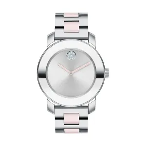 Movado Bold Women's Watch Silver Tone Case Quartz