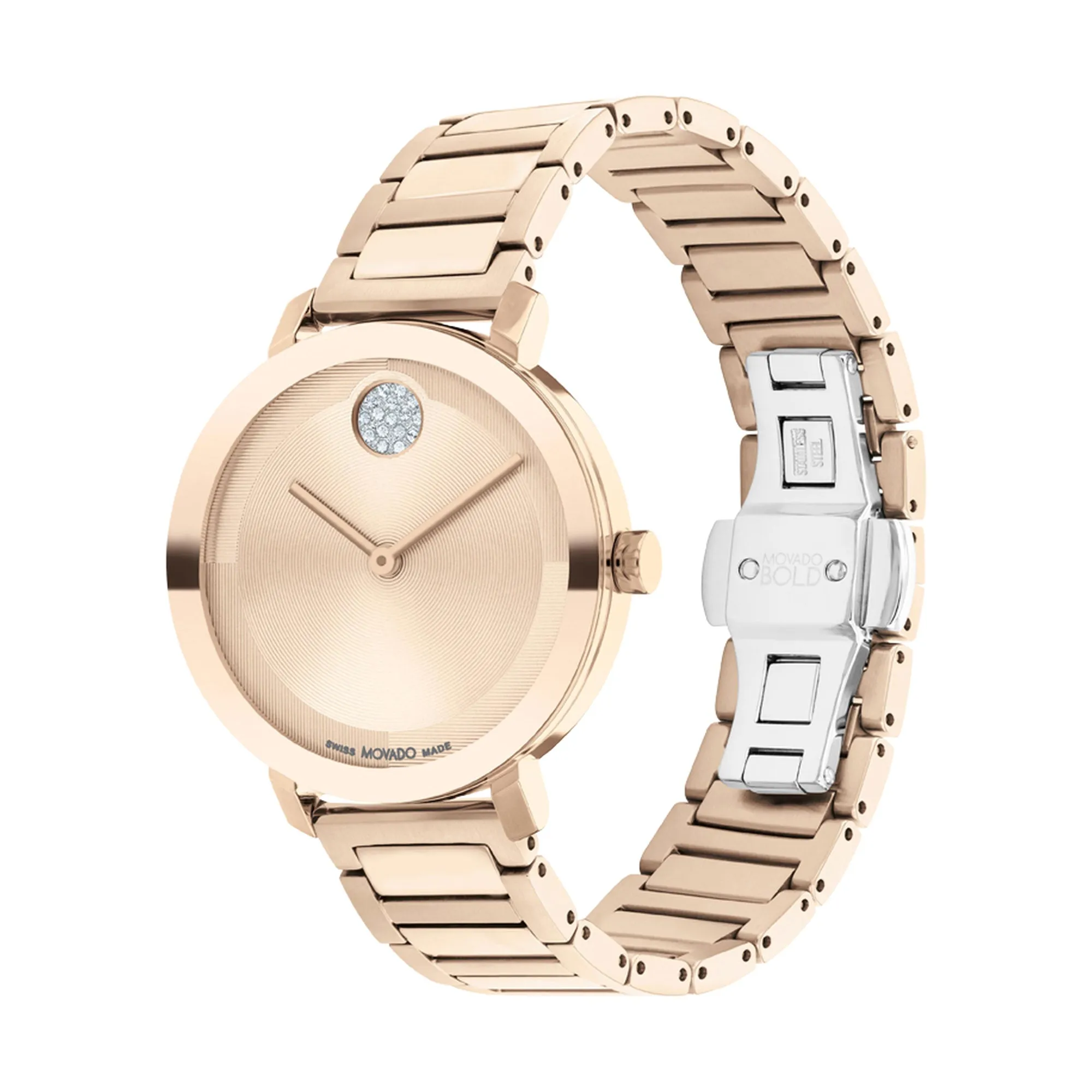 Movado Women's Watch Rose Gold Tone Case Quartz