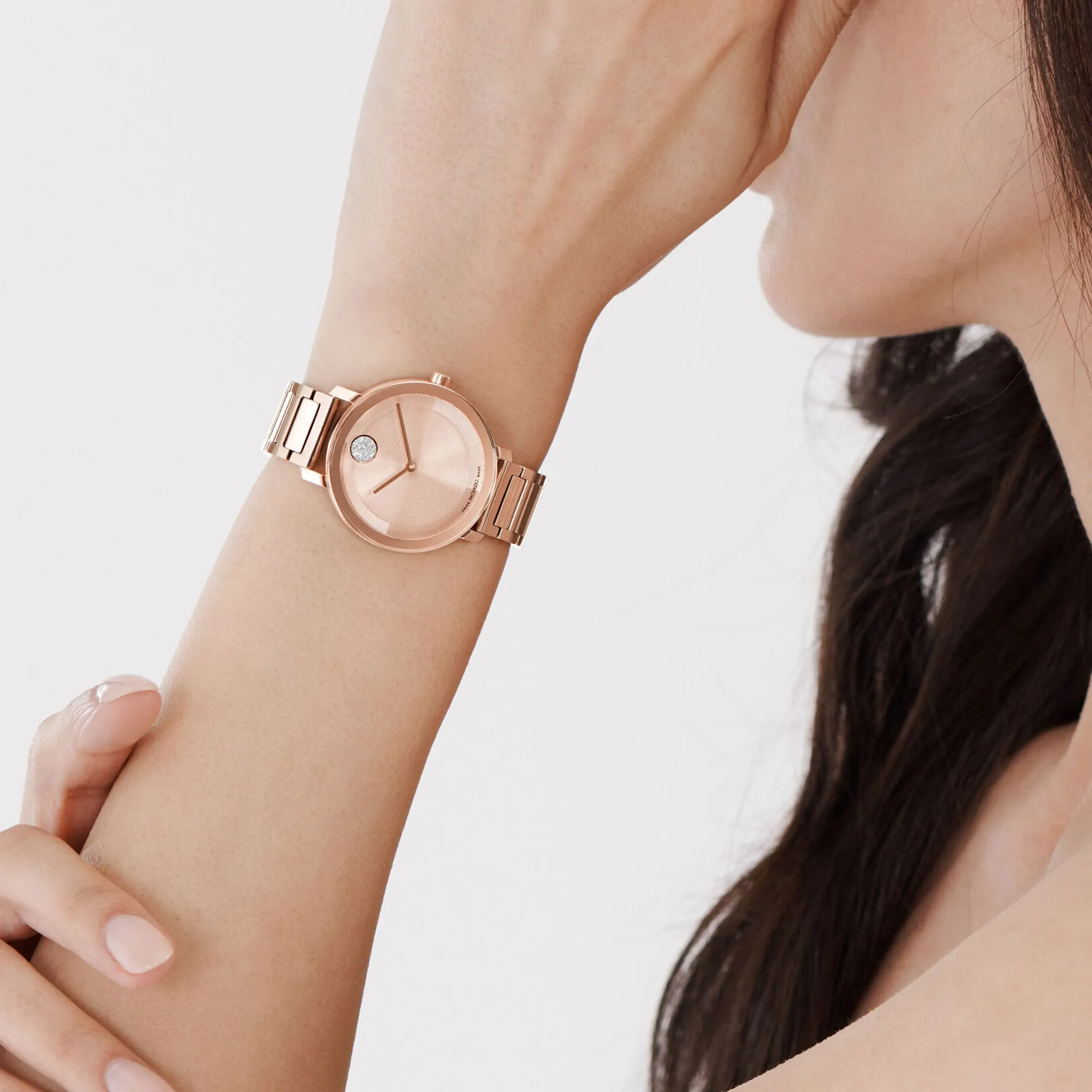 Movado Women's Watch Rose Gold Tone Case Quartz