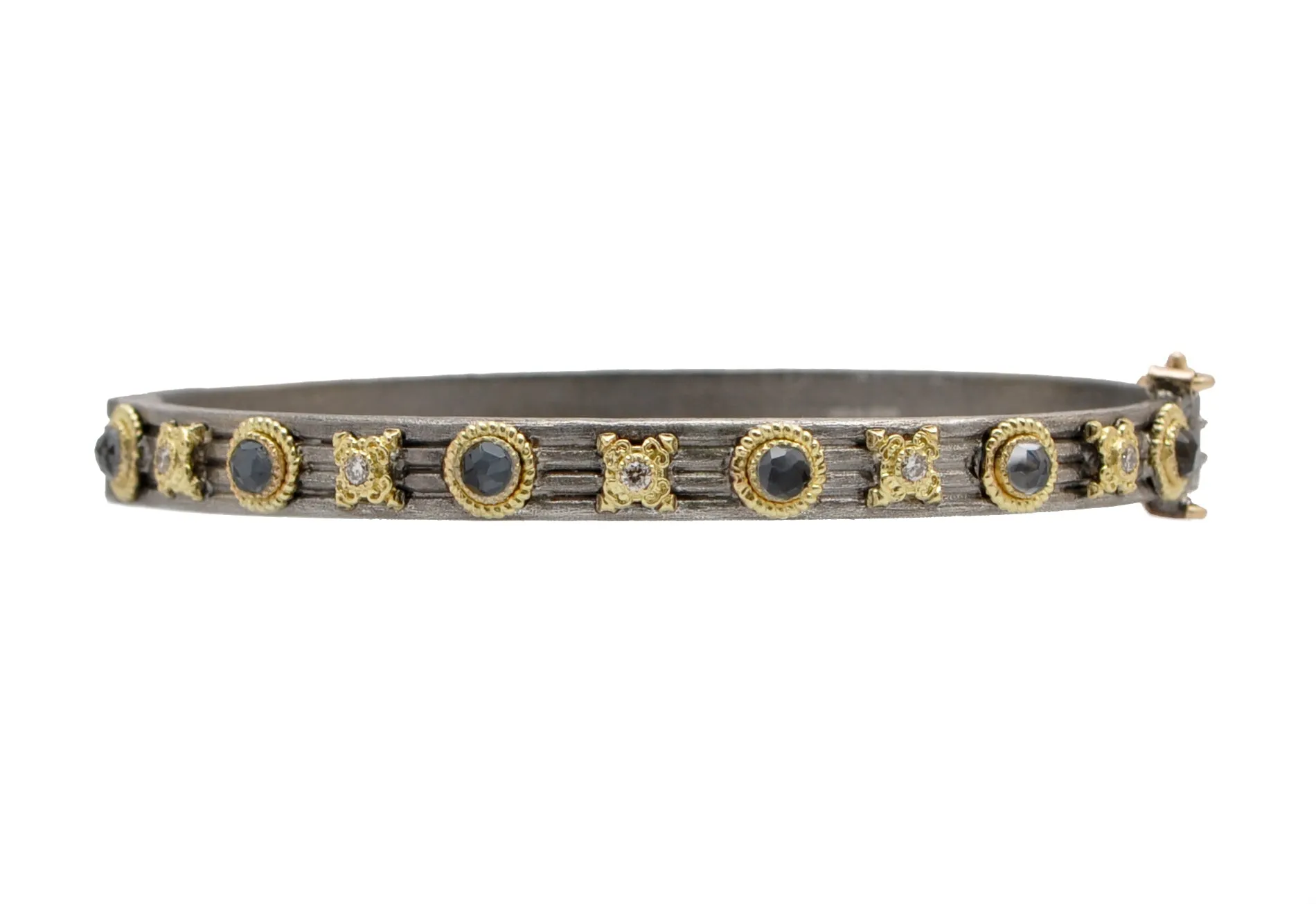 Multi Stone Huggie Bracelet