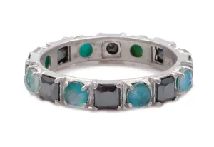 Multi-Stone Stack Band Ring