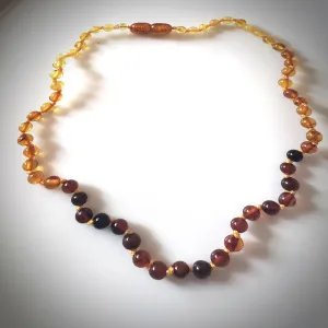 Multicolor Round Beads Baby Teething Necklace