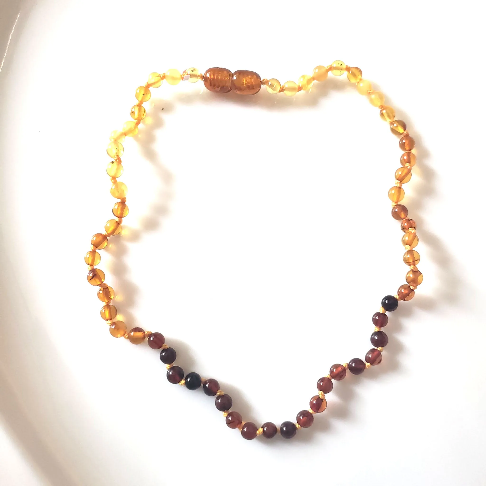 Multicolor Round Beads Baby Teething Necklace