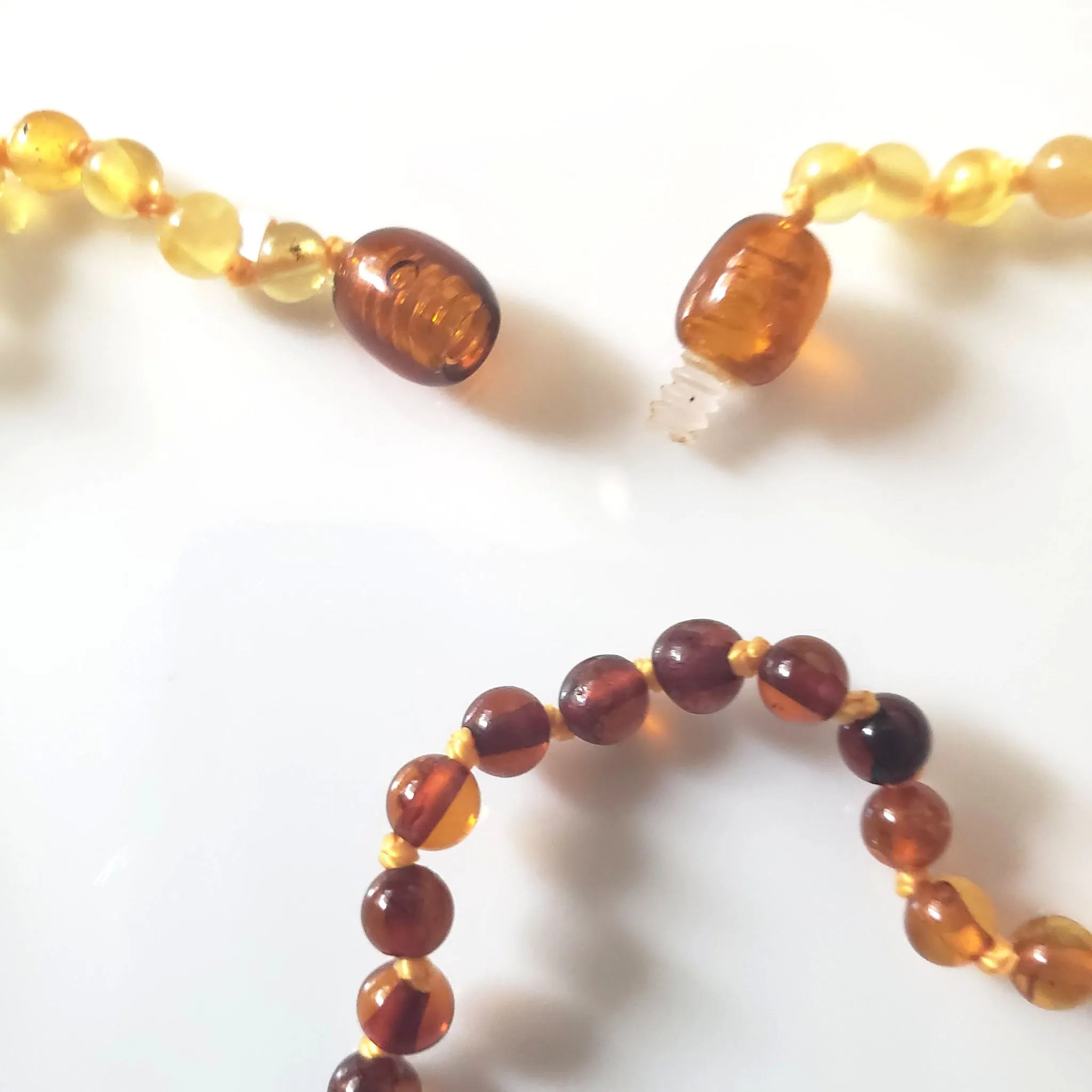 Multicolor Round Beads Baby Teething Necklace