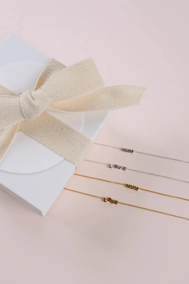 MUM LETTER NECKLACE