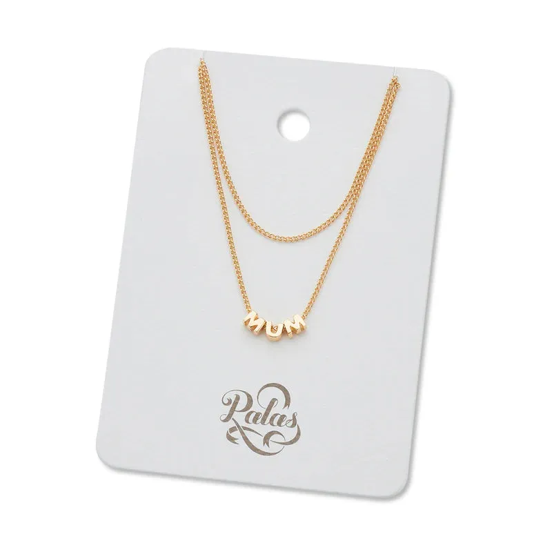 MUM LETTER NECKLACE